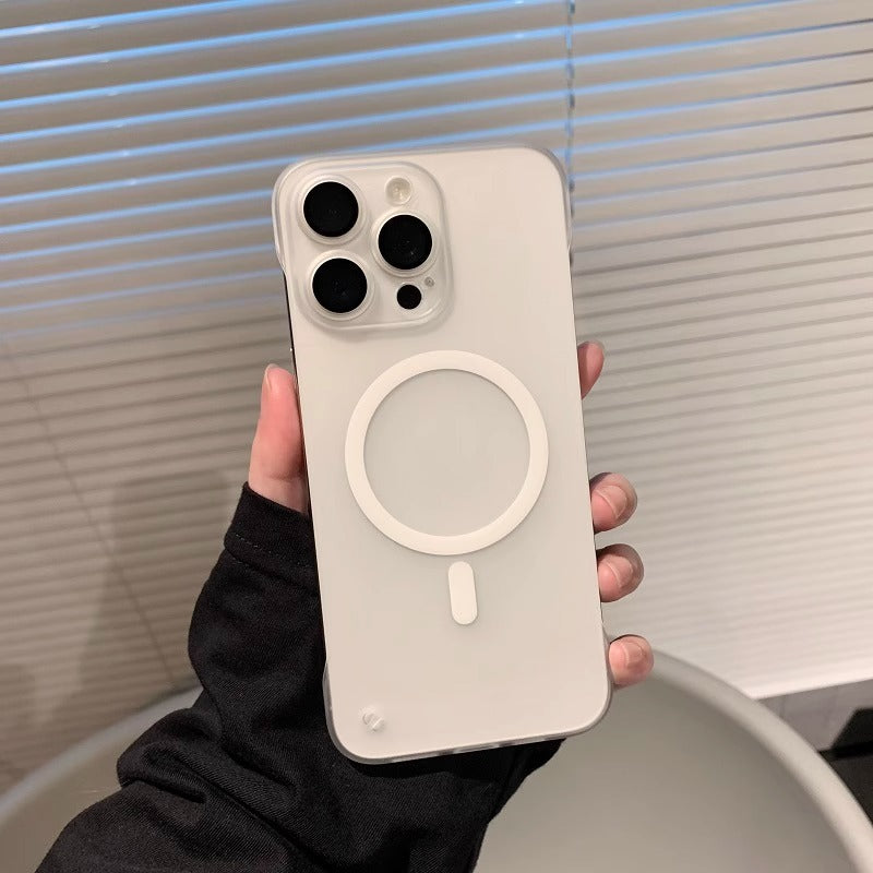Borderless magnetic phone case