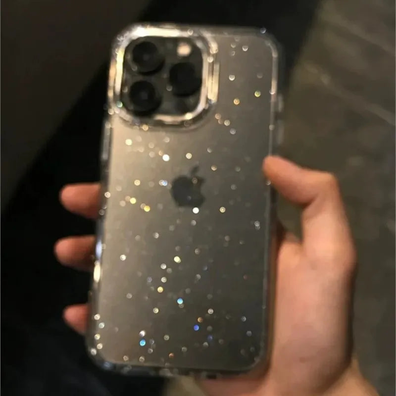 Luxury Bling Glitter Clear Case For iPhone Shockproof Transparent Soft