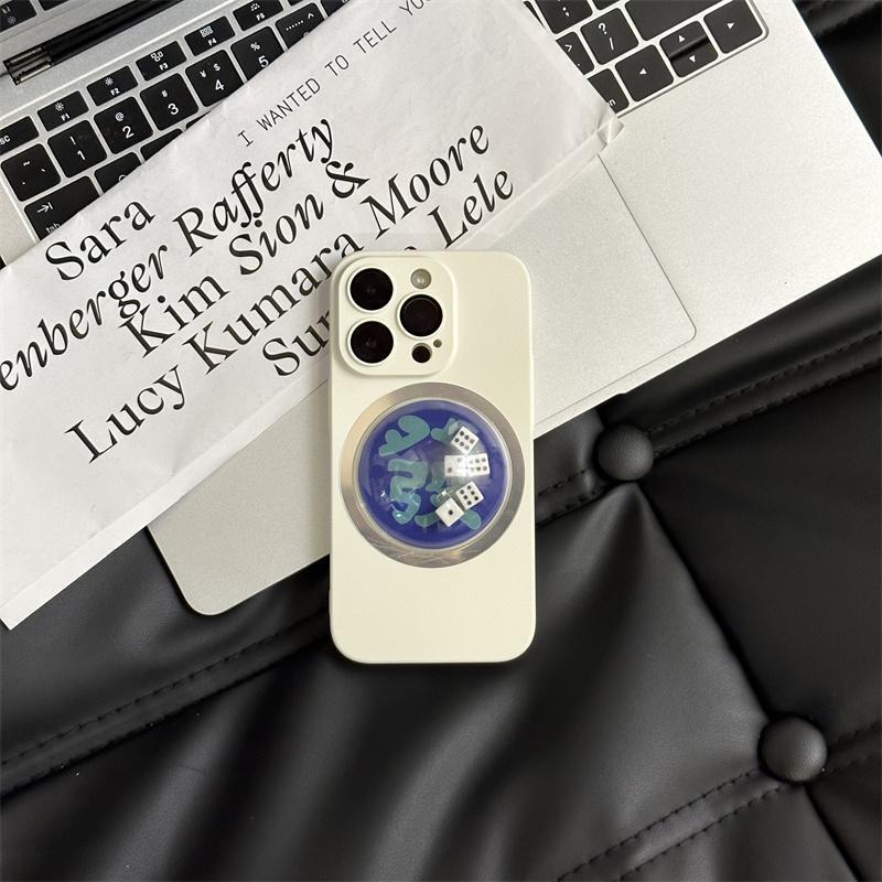 Creative and fun dice mobile phone case with built-in lens film