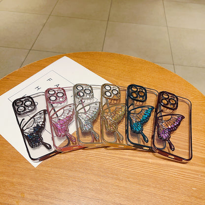 Luxurious electroplated transparent silicone glitter quicksand [dream butterfly] suitable