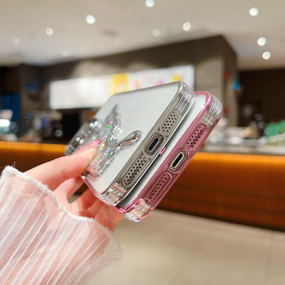 Luxurious electroplated transparent silicone glitter quicksand [dream butterfly] suitable