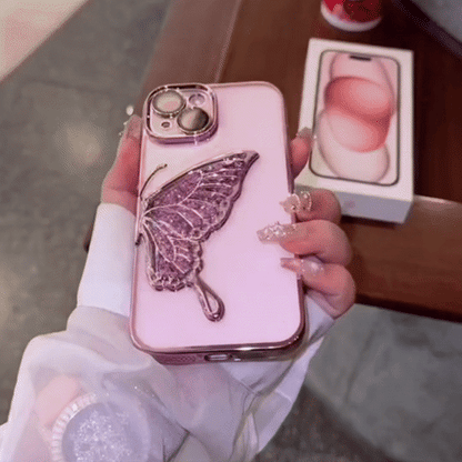 Luxurious electroplated transparent silicone glitter quicksand [dream butterfly] suitable