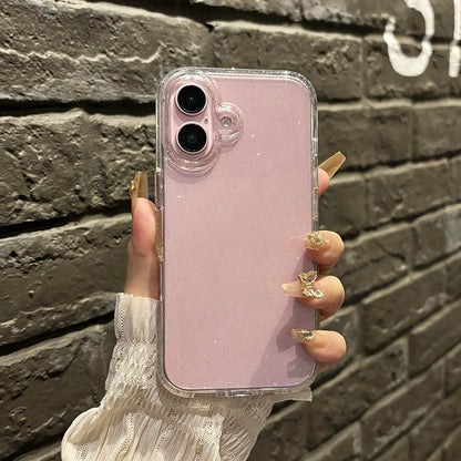 Luxury transparent glitter phone case