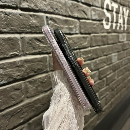 Luxury transparent glitter phone case