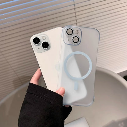 Borderless magnetic phone case