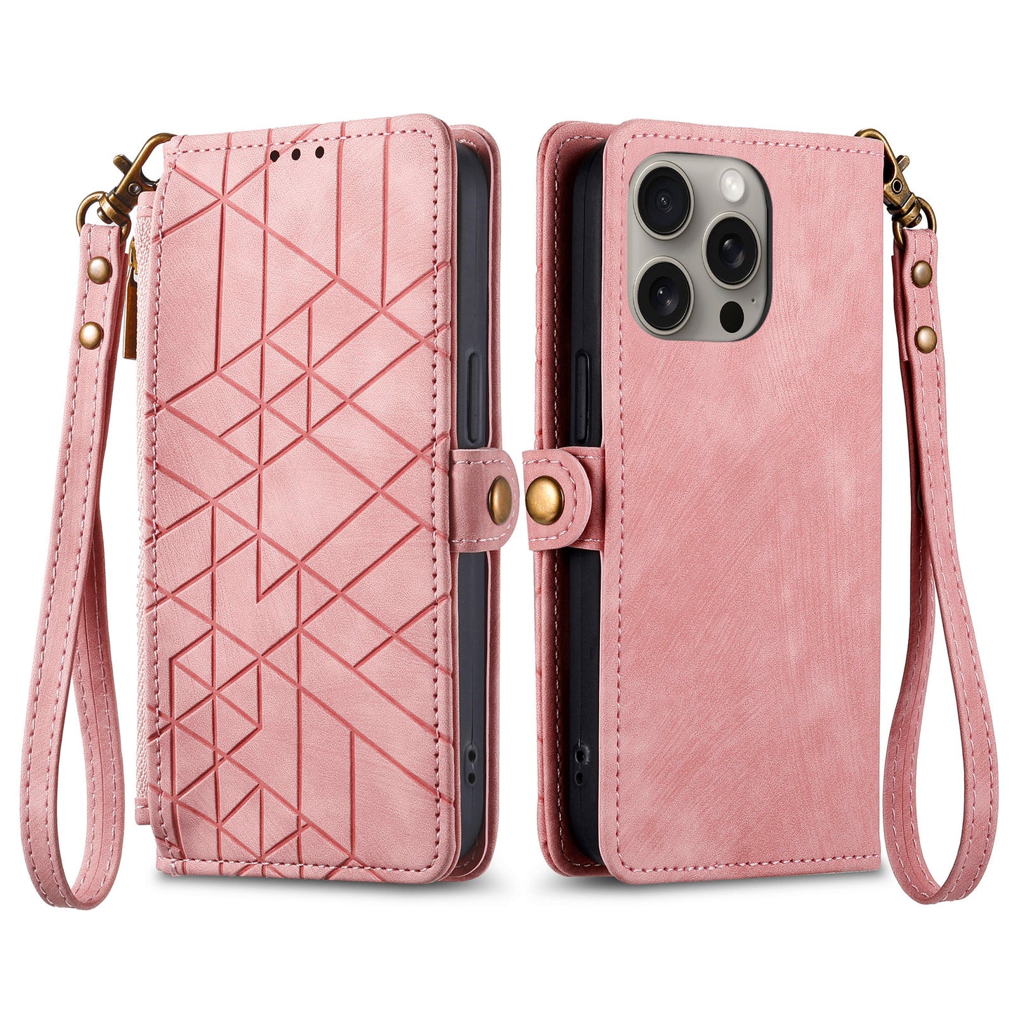 Geometric Wallet Phone Case