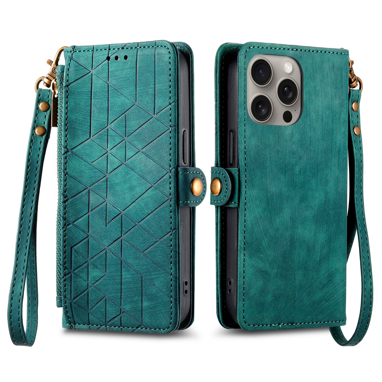 Geometric Wallet Phone Case