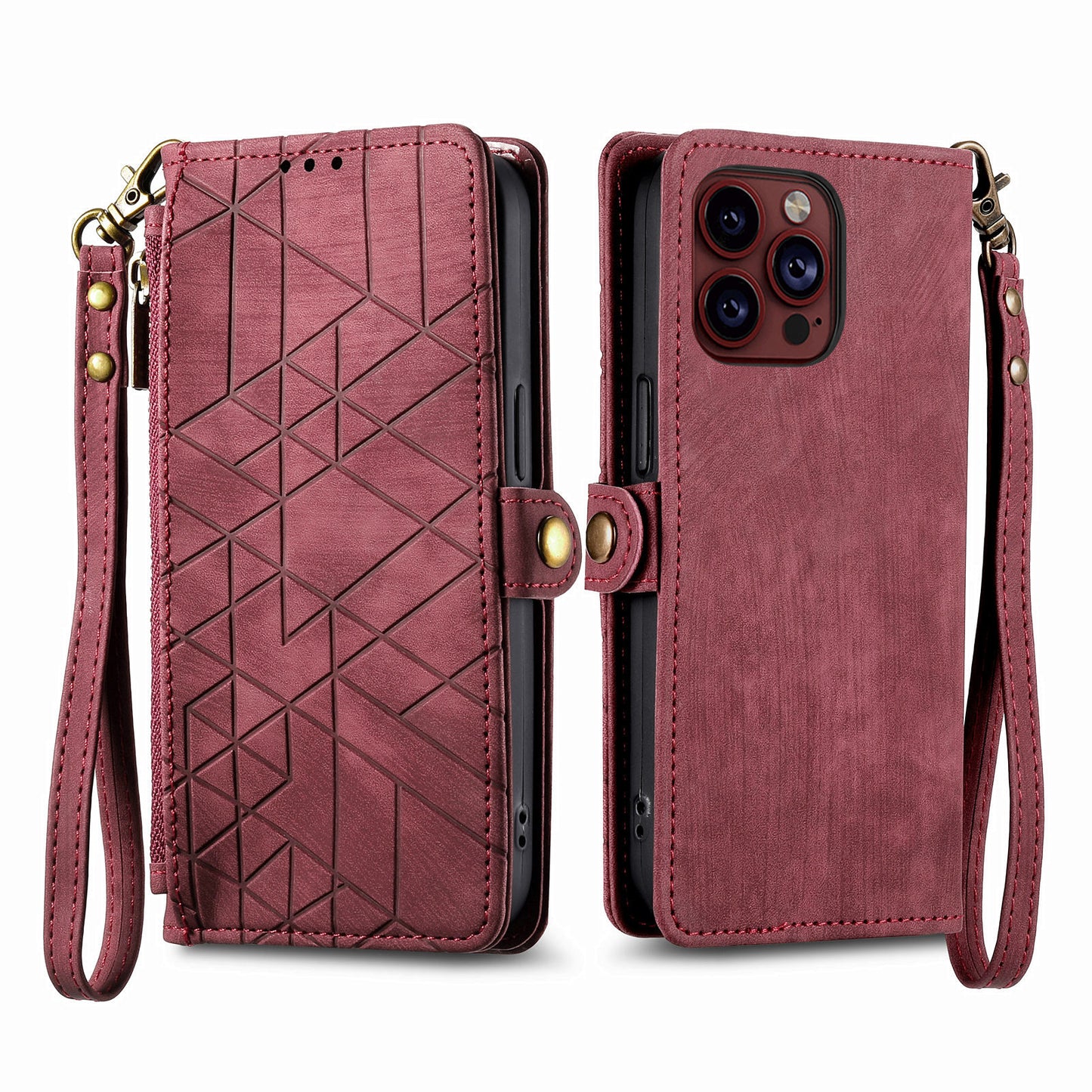 Geometric Wallet Phone Case