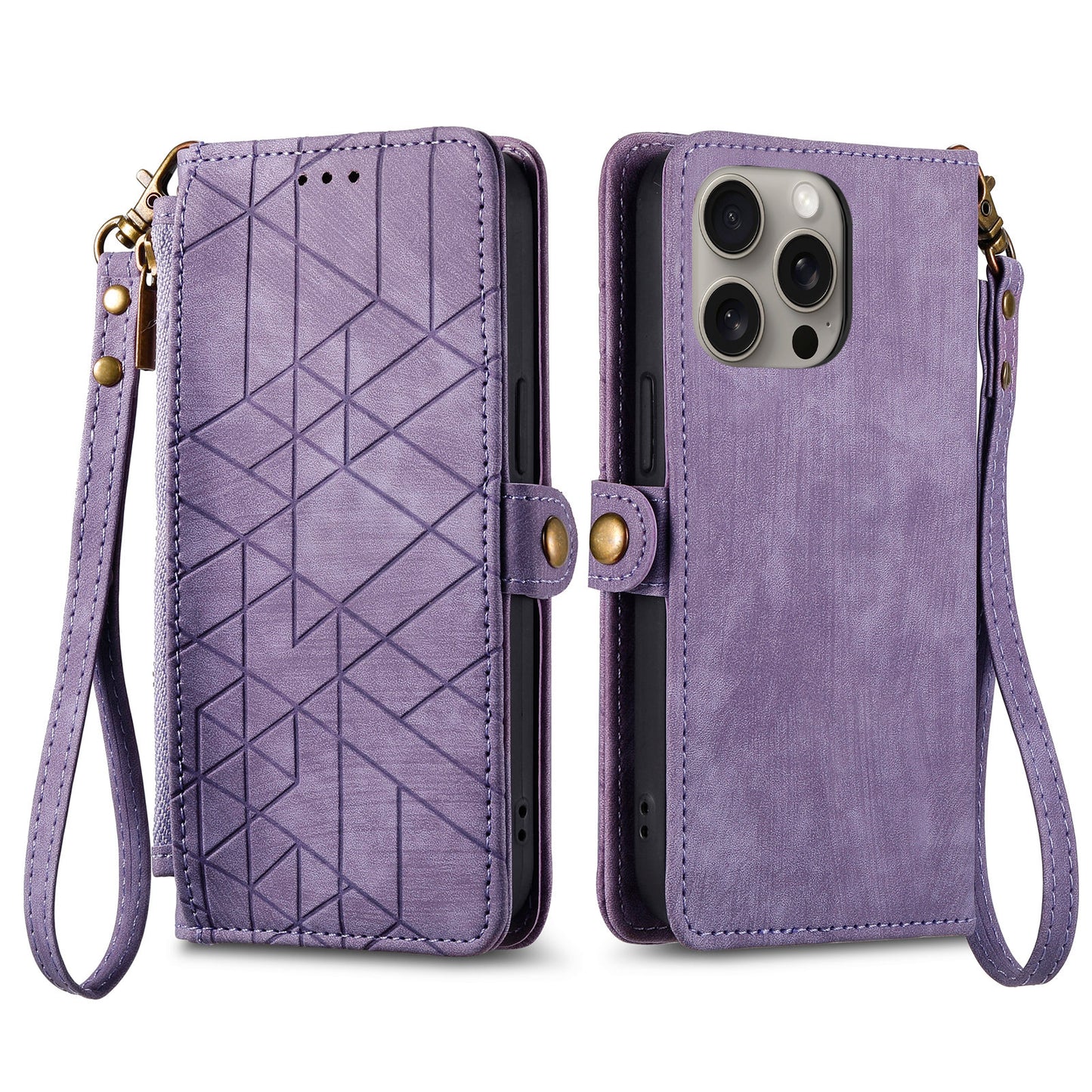 Geometric Wallet Phone Case