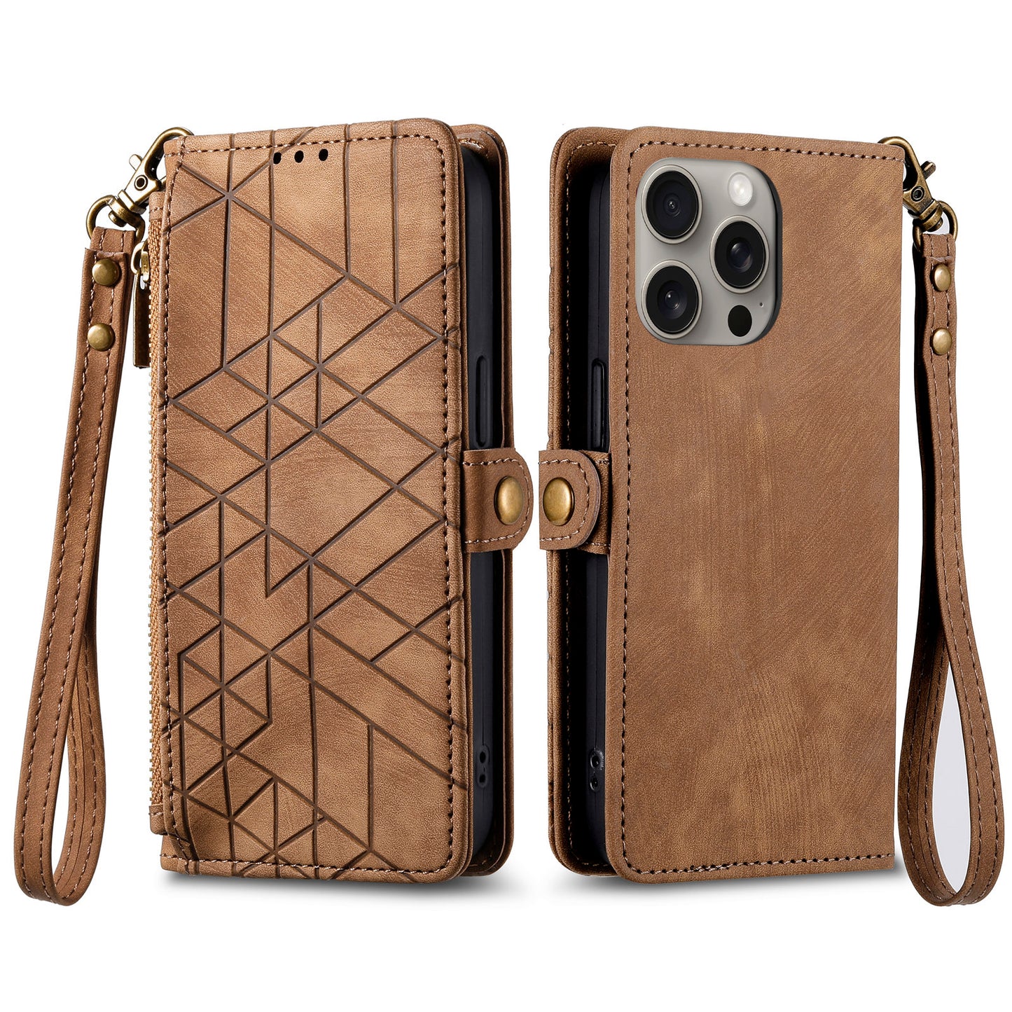 Geometric Wallet Phone Case