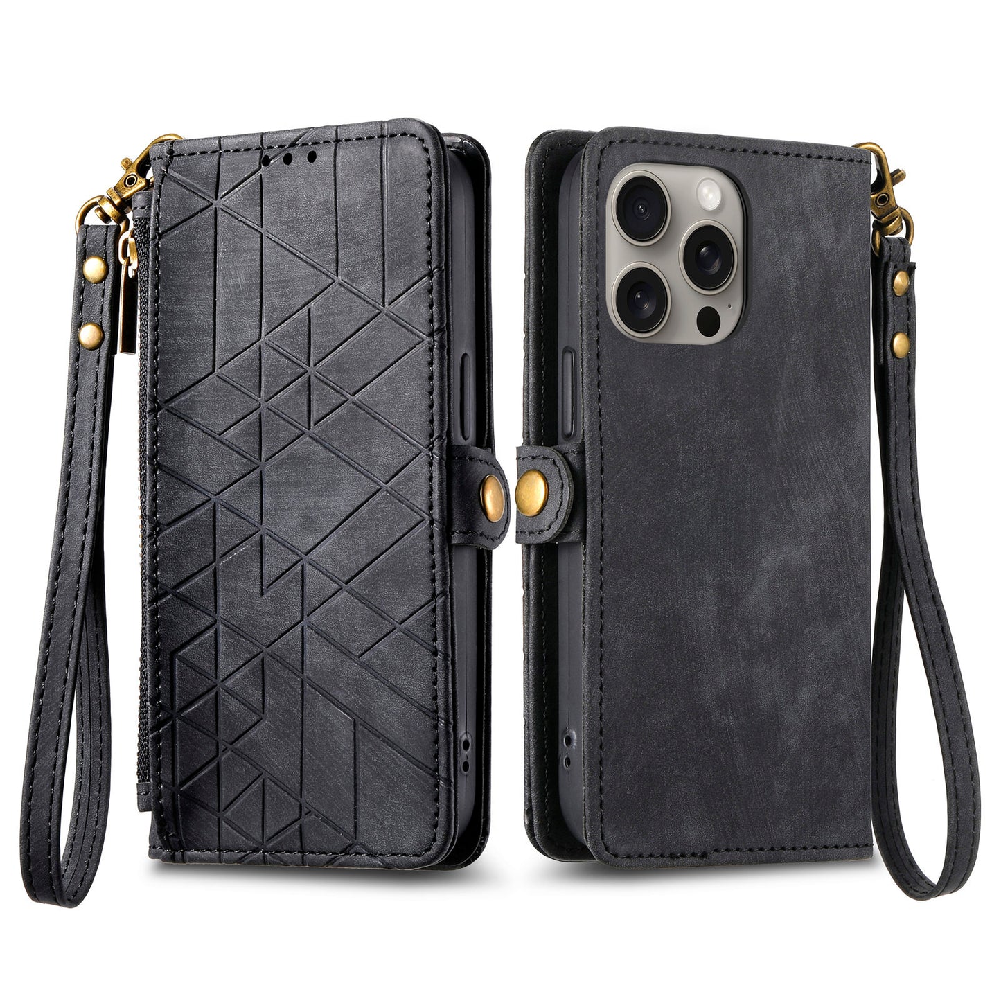 Geometric Wallet Phone Case