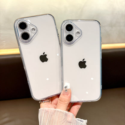 Transparent material side glitter