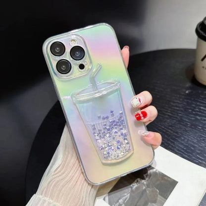 MODO Quicksand Milk Tea Cup Phone Case