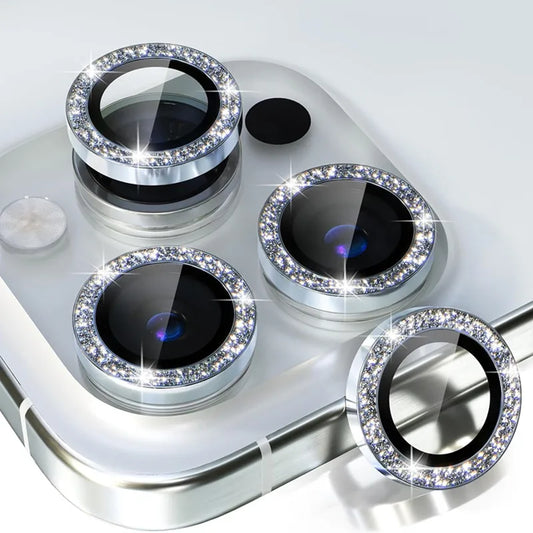 Glitter Bling Metal Glass Camera Lens Protector