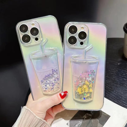 MODO Quicksand Milk Tea Cup Phone Case