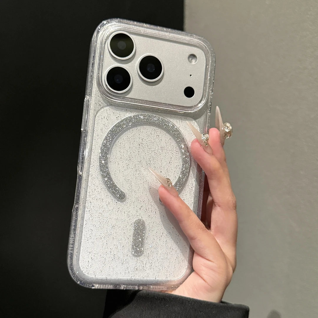 MagSafe Glitter Clear Case